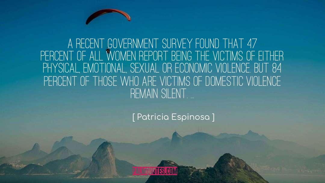 Patricia Espinosa Quotes: A recent government survey found