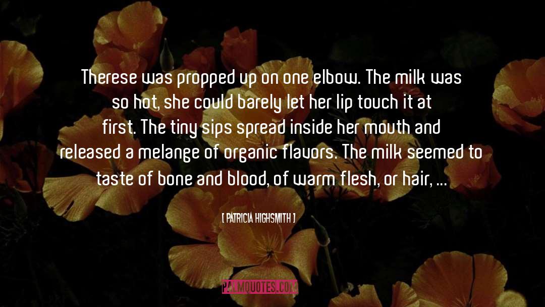 Patricia Highsmith Quotes: Therese was propped up on