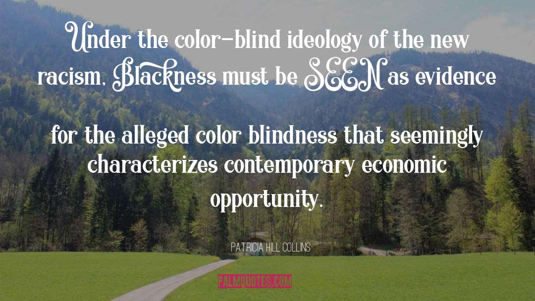 Patricia Hill Collins Quotes: Under the color-blind ideology of