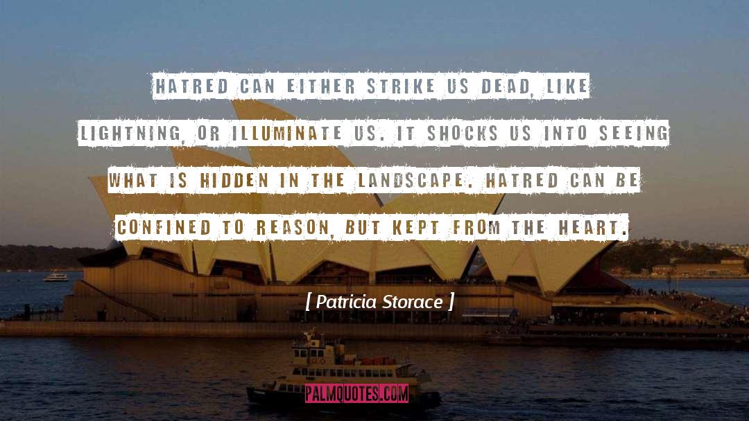 Patricia Storace Quotes: Hatred can either strike us