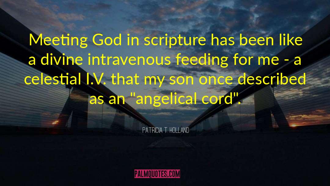 Patricia T. Holland Quotes: Meeting God in scripture has