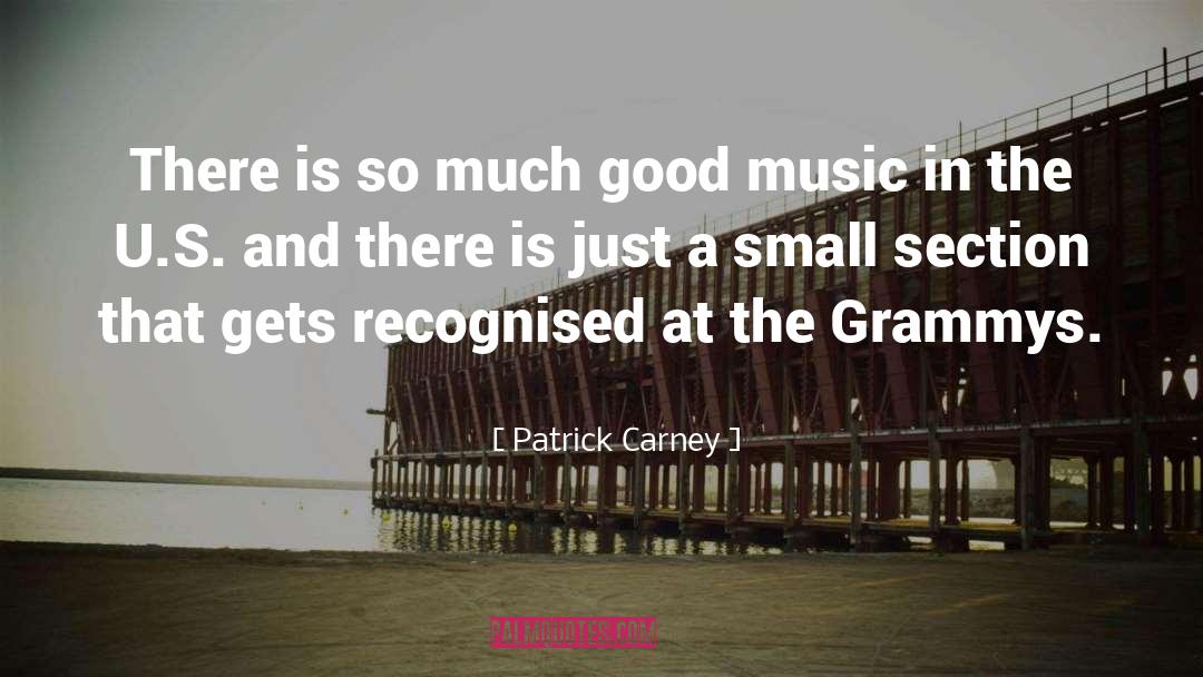 Patrick Carney Quotes: There is so much good