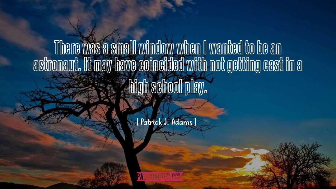 Patrick J. Adams Quotes: There was a small window