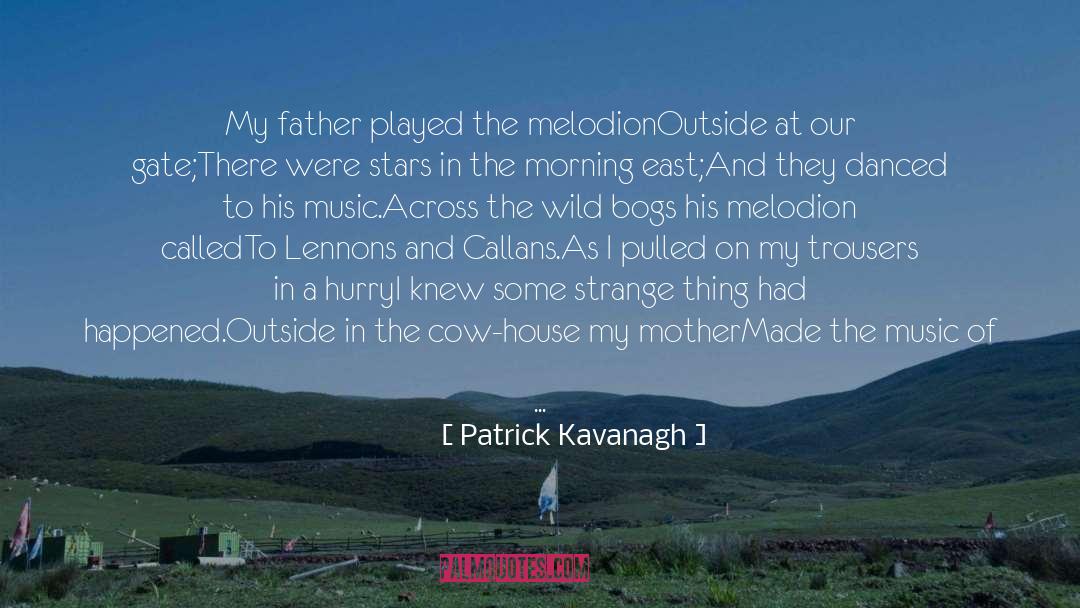 Patrick Kavanagh Quotes: My father played the melodion<br