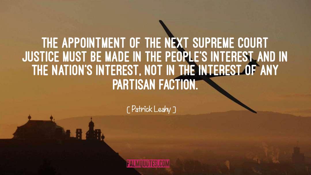 Patrick Leahy Quotes: The appointment of the next