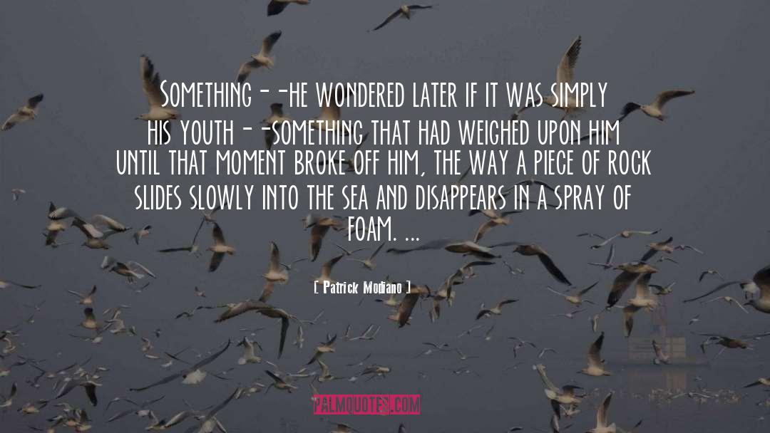 Patrick Modiano Quotes: Something--he wondered later if it