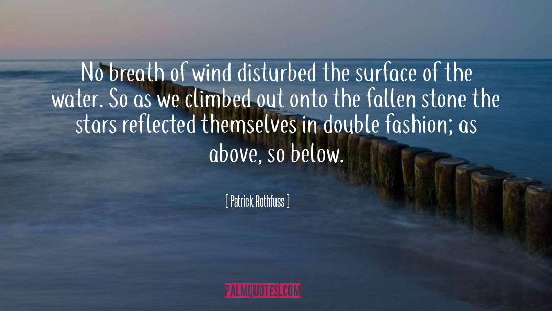 Patrick Rothfuss Quotes: No breath of wind disturbed
