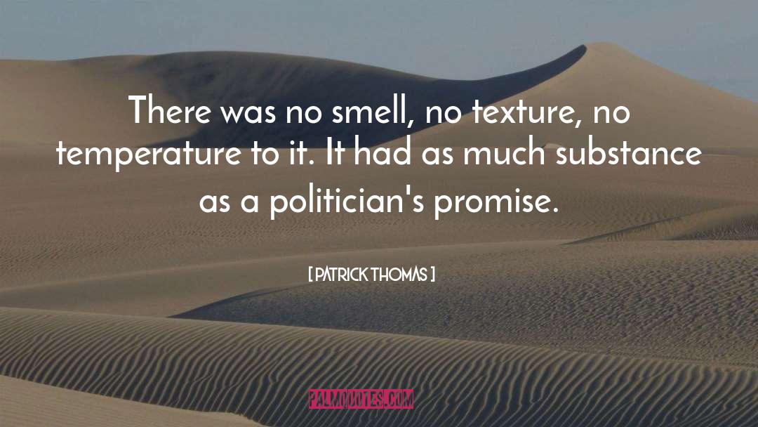 Patrick Thomas Quotes: There was no smell, no