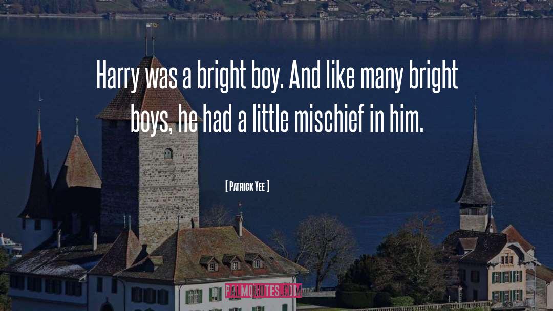 Patrick Yee Quotes: Harry was a bright boy.