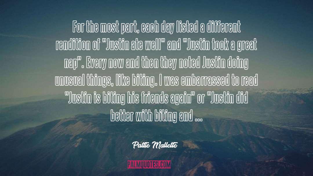 Pattie Mallette Quotes: For the most part, each