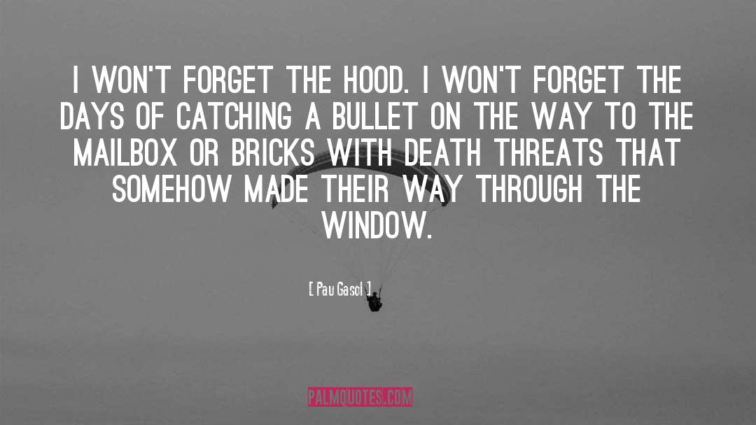 Pau Gasol Quotes: I won't forget the hood.