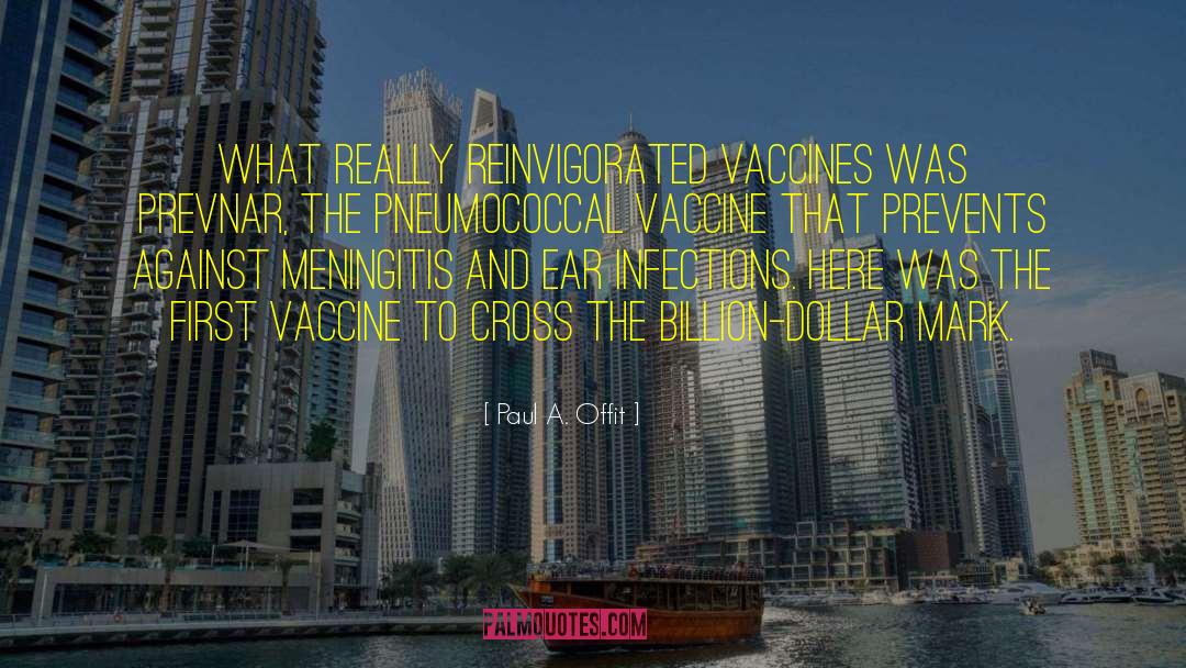 Paul A. Offit Quotes: What really reinvigorated vaccines was