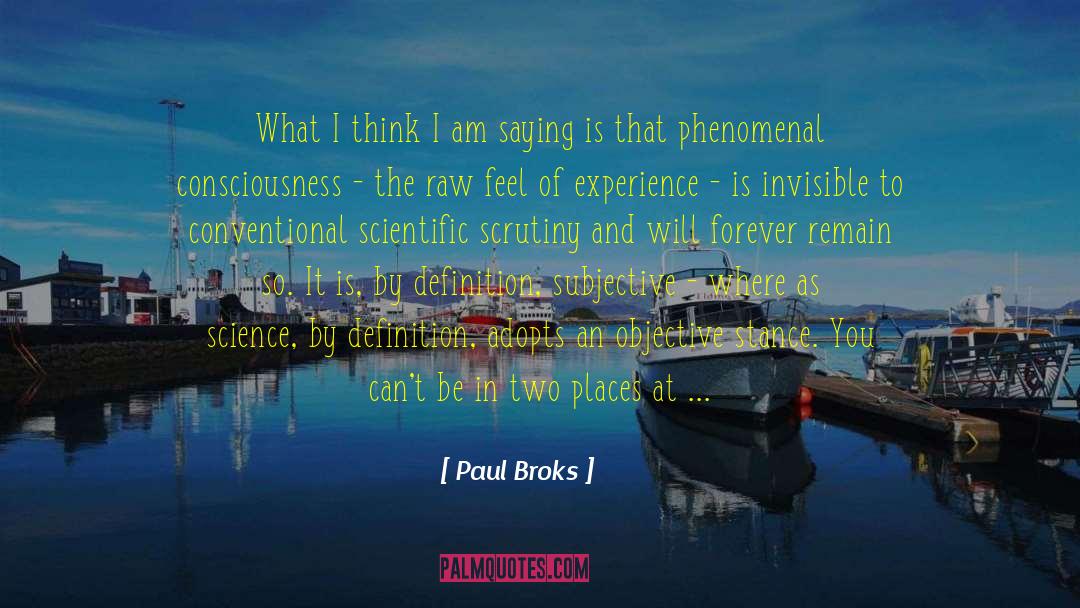 Paul Broks Quotes: What I think I am