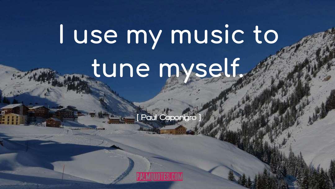 Paul Caponigro Quotes: I use my music to