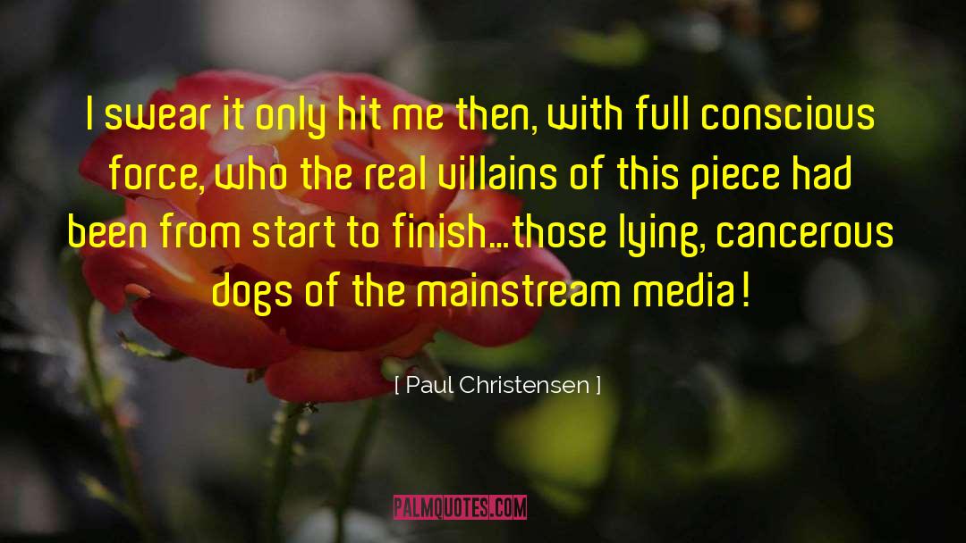 Paul Christensen Quotes: I swear it only hit