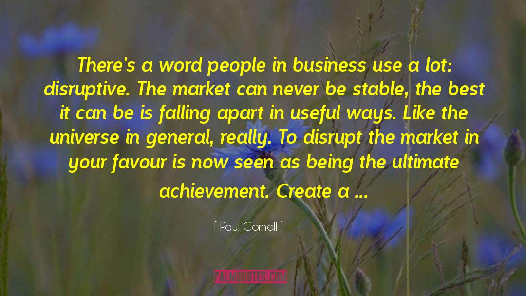 Paul Cornell Quotes: There's a word people in