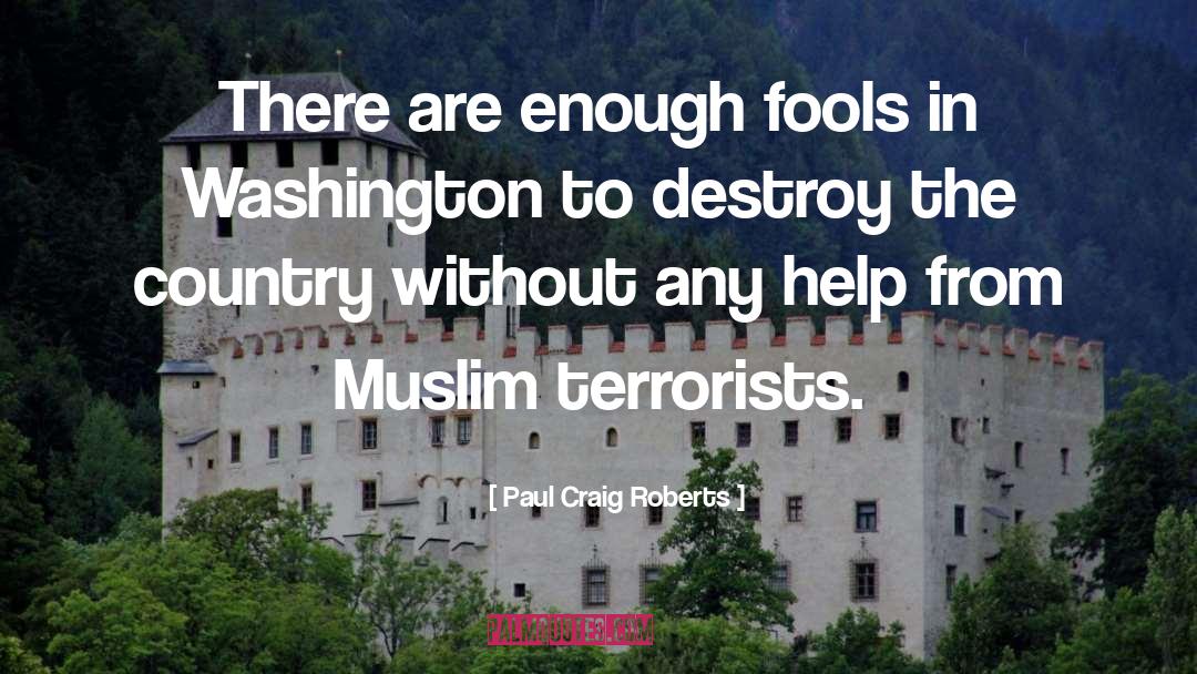 Paul Craig Roberts Quotes: There are enough fools in