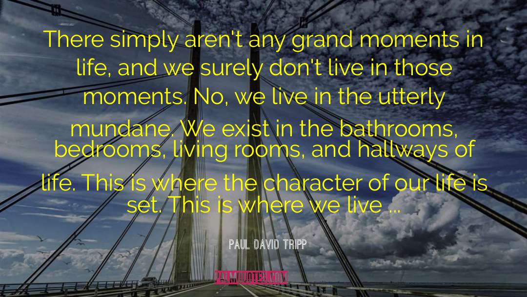 Paul David Tripp Quotes: There simply aren't any grand