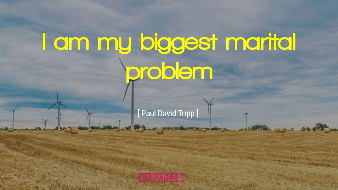 Paul David Tripp Quotes: I am my biggest marital
