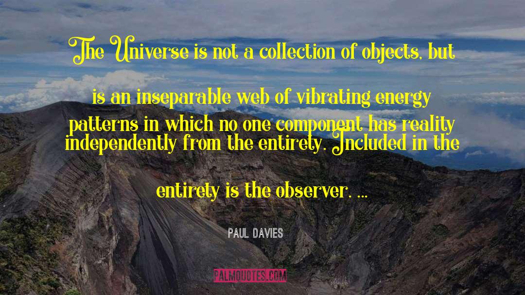 Paul Davies Quotes: The Universe is not a