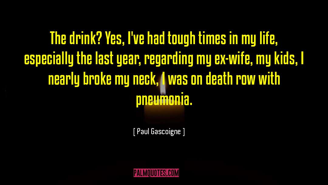 Paul Gascoigne Quotes: The drink? Yes, I've had