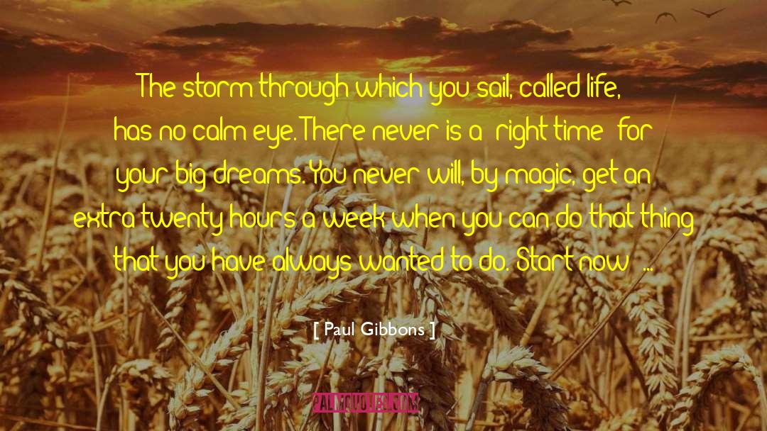 Paul Gibbons Quotes: The storm through which you