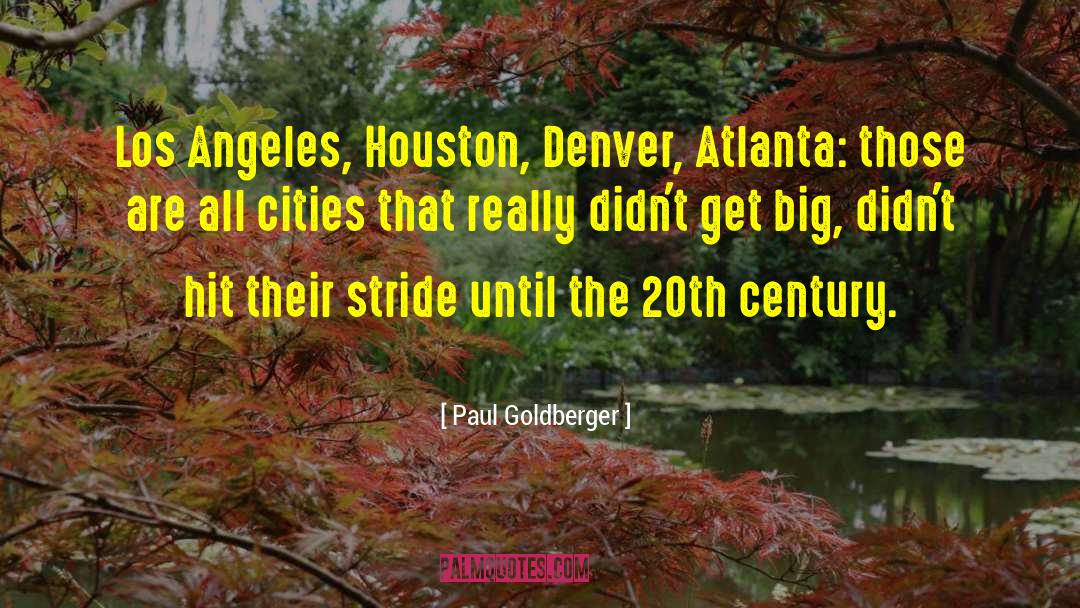 Paul Goldberger Quotes: Los Angeles, Houston, Denver, Atlanta: