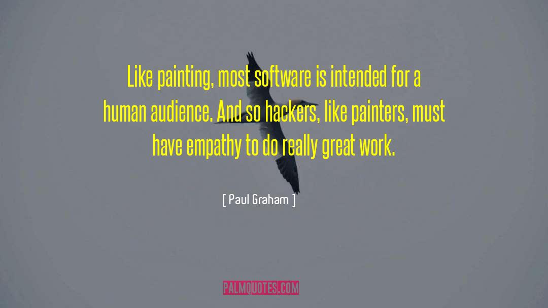 Paul Graham Quotes: Like painting, most software is