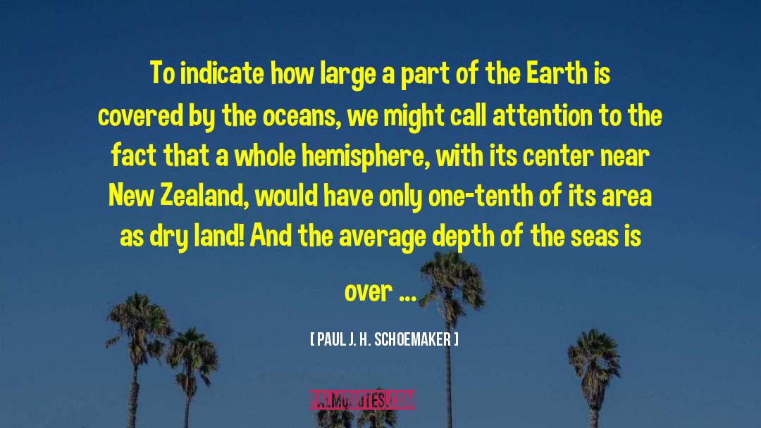 Paul J. H. Schoemaker Quotes: To indicate how large a