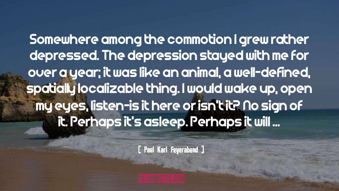 Paul Karl Feyerabend Quotes: Somewhere among the commotion I