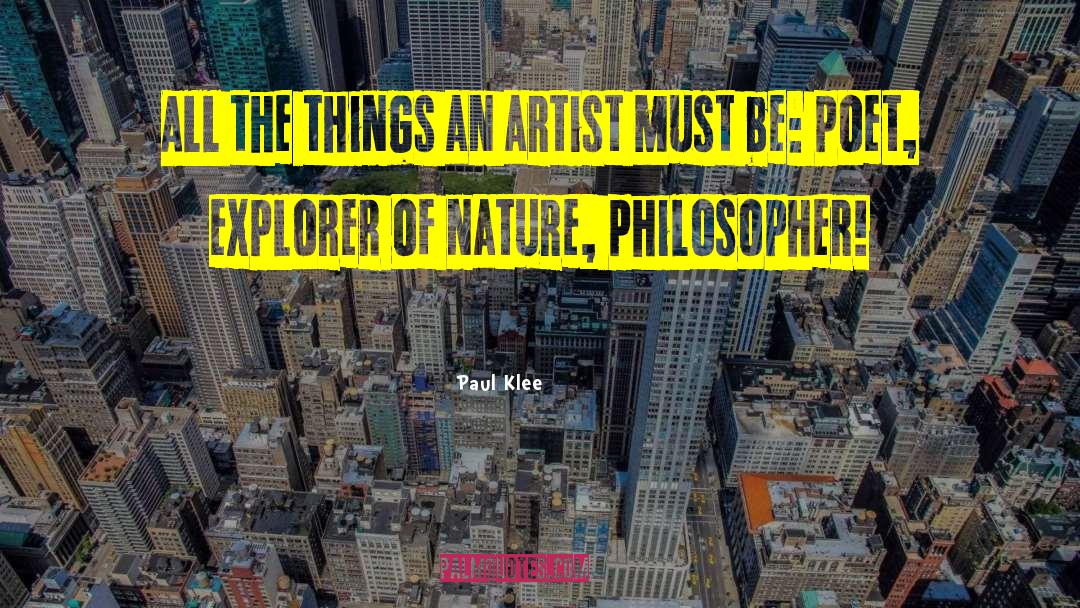 Paul Klee Quotes: All the things an artist