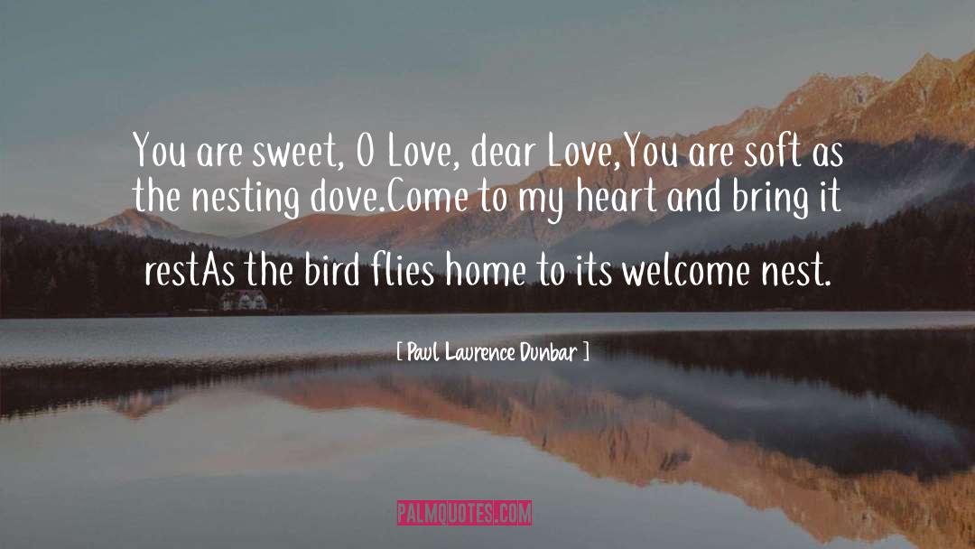 Paul Laurence Dunbar Quotes: You are sweet, O Love,