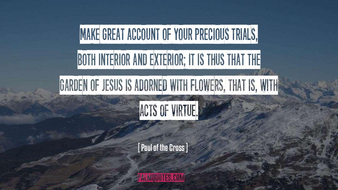 Paul Of The Cross Quotes: Make great account of your