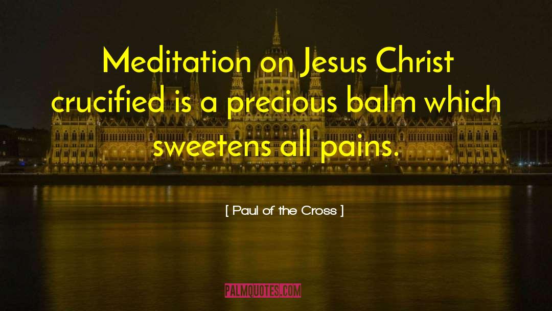 Paul Of The Cross Quotes: Meditation on Jesus Christ crucified