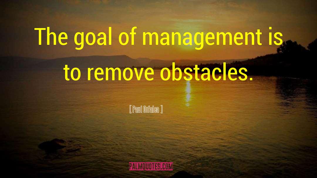 Paul Orfalea Quotes: The goal of management is