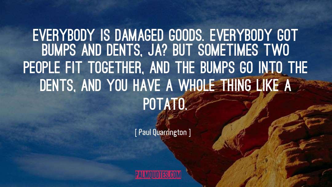 Paul Quarrington Quotes: Everybody is damaged goods. Everybody