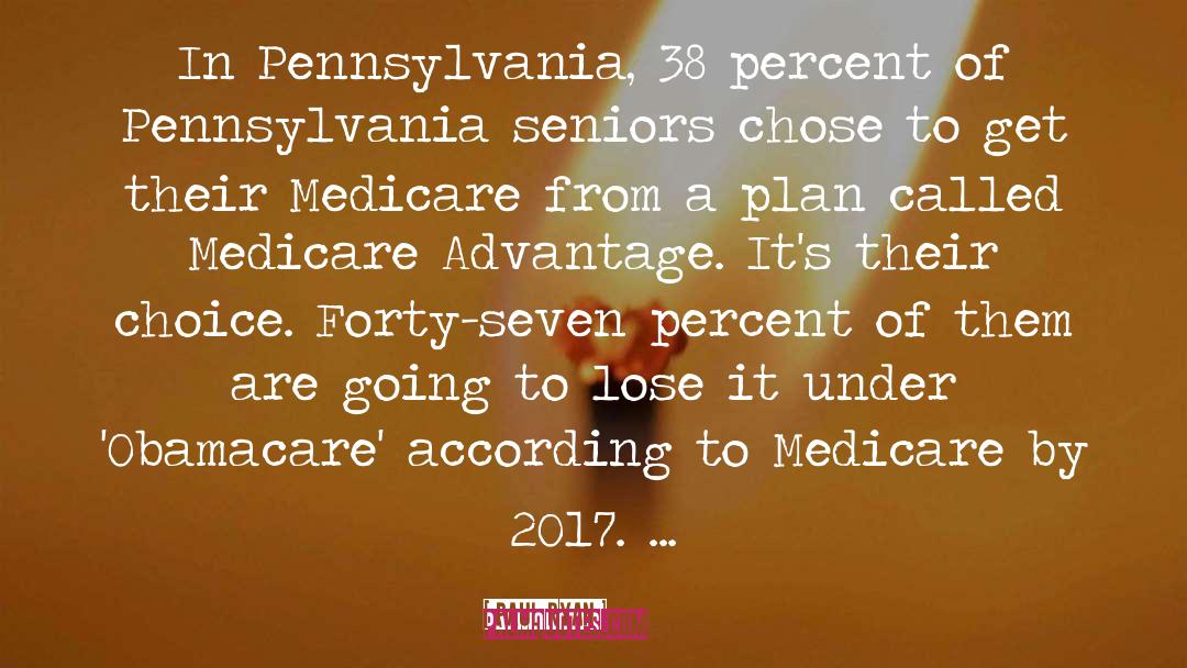 Paul Ryan Quotes: In Pennsylvania, 38 percent of