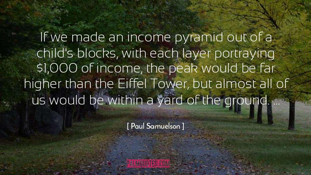 Paul Samuelson Quotes: If we made an income