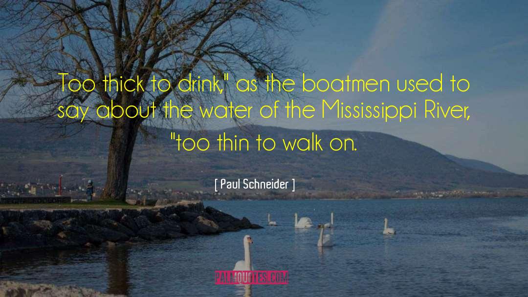 Paul Schneider Quotes: Too thick to drink,