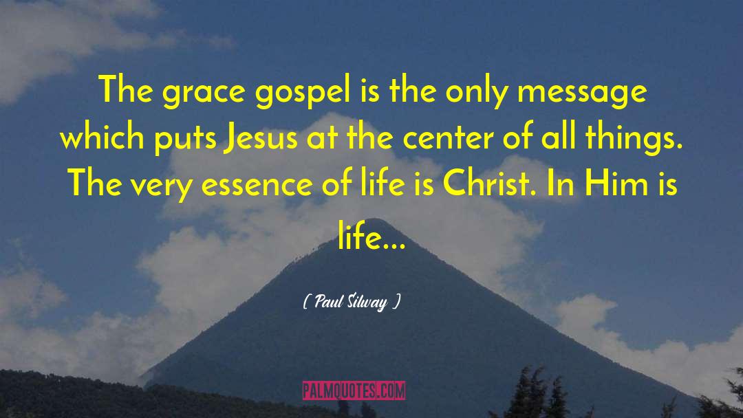 Paul Silway Quotes: The grace gospel is the