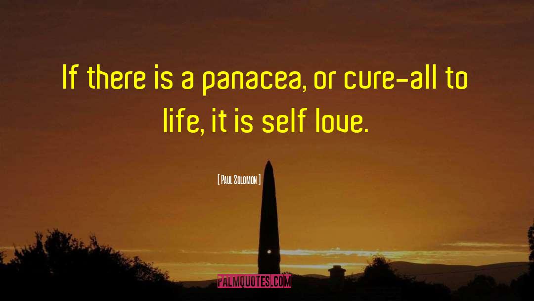 Paul Solomon Quotes: If there is a panacea,