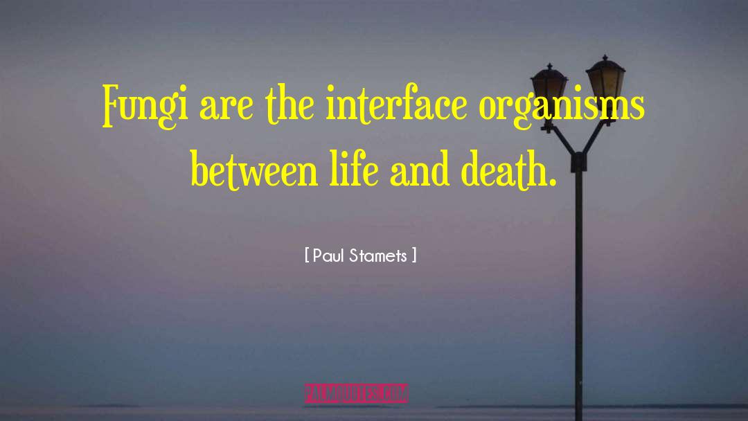 Paul Stamets Quotes: Fungi are the interface organisms