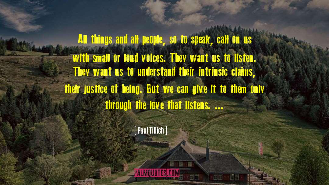Paul Tillich Quotes: All things and all people,