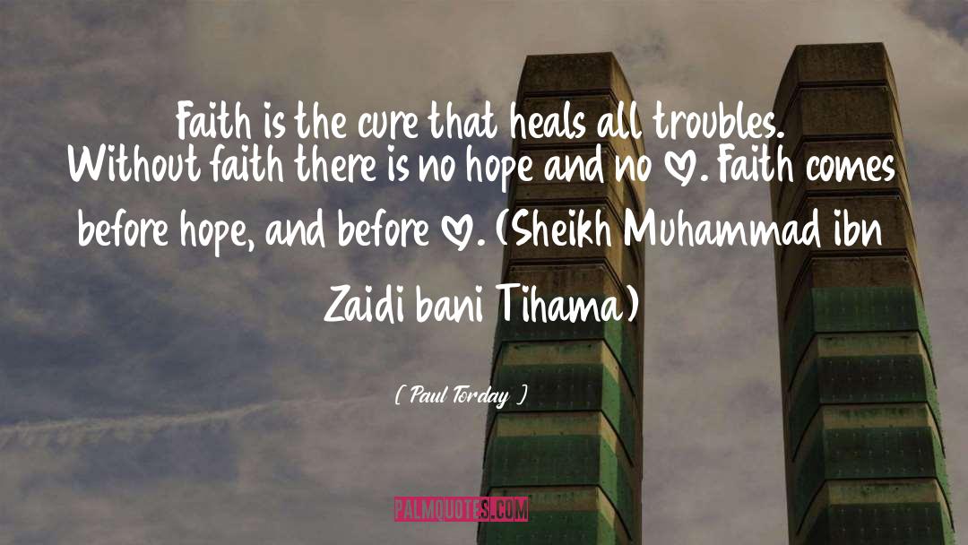 Paul Torday Quotes: Faith is the cure that