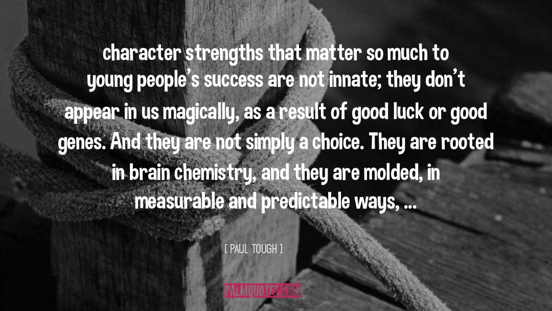 Paul Tough Quotes: character strengths that matter so