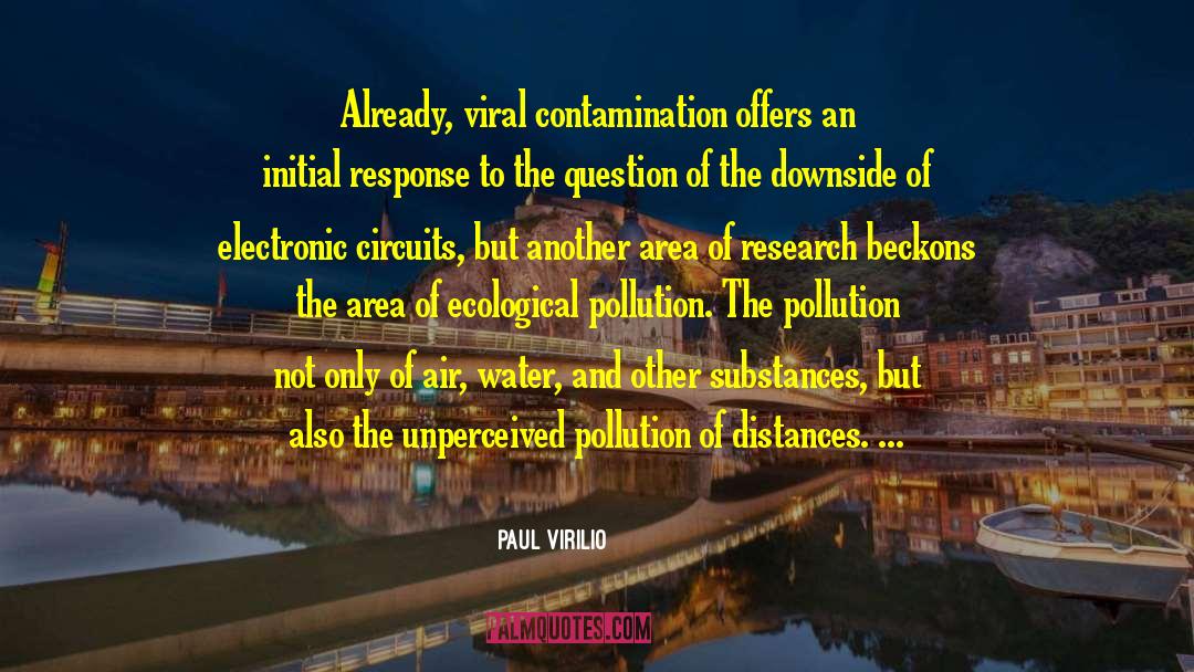 Paul Virilio Quotes: Already, viral contamination offers an