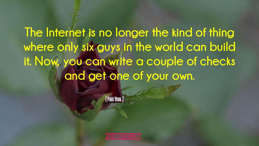 Paul Vixie Quotes: The Internet is no longer
