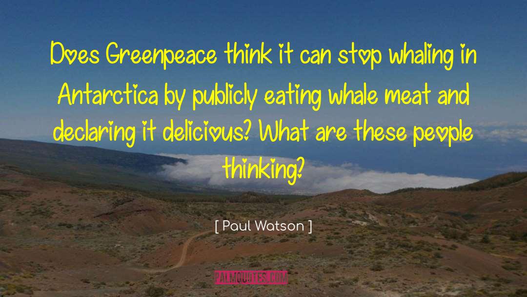 Paul Watson Quotes: Does Greenpeace think it can