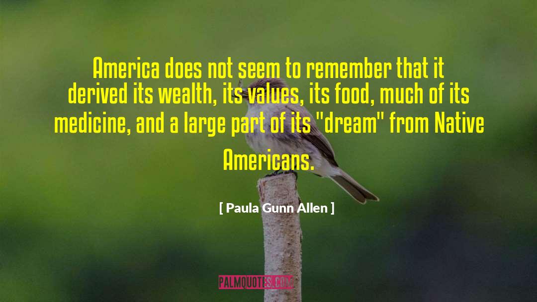 Paula Gunn Allen Quotes: America does not seem to