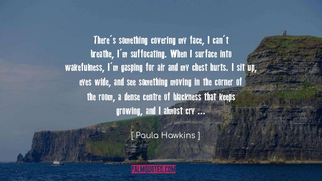 Paula Hawkins Quotes: There's something covering my face,